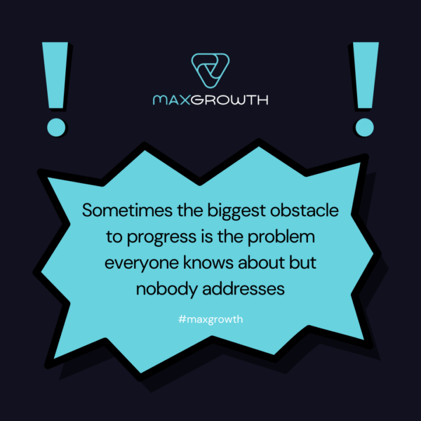 Sometimes the biggest obstacle to progress is the problem everyone knows about but